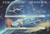 Virgin Galactic Stamp Richard Branson Spacial Tourism Sov. Sheet MNH