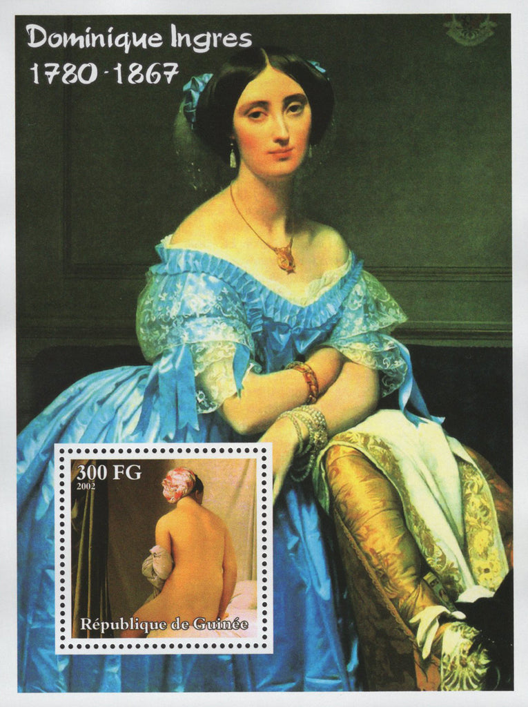 Dominique Ingres Princess Broglie Painting Souvenir Sheet MNH