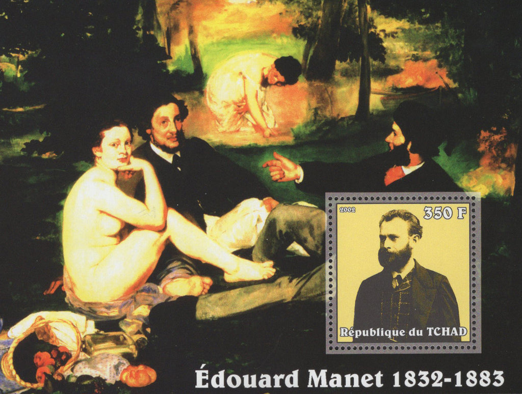 Famous Painter Edouard Manet Souvenir Sheet Mint NH