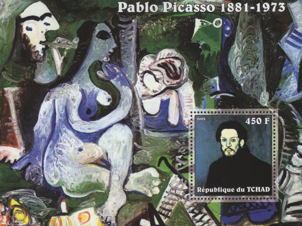 Famous Painters Pablo Picasso Souvenir Sheet MNH