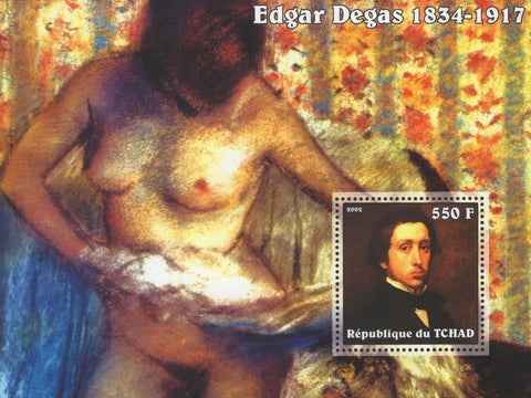 Famous Painter Edgar Degas Art France Souvenir Sheet MNH