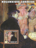 Famous Painter Toulouse Lautrec Souvenir Sheet MNH