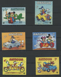 Disney Stamps Means of Transportation Serie Set of 6 Stamps Mint NH