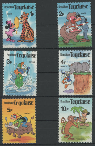 Disney Stamps Wild Animals Safari Serie Set of 6 Stamps Mint NH