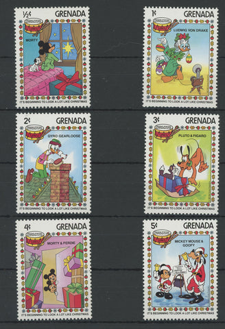 Grenada Disney Stamps It's Beginning to Look a Lot Like Christmas Serie Set of 6