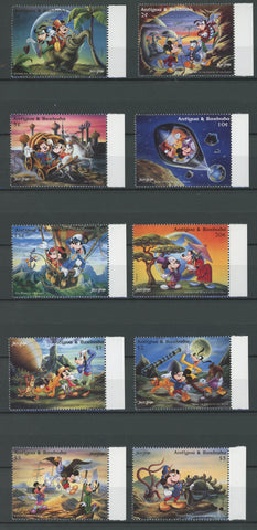 Disney Stamps Jules Verne Movies Serie Set of 10 Stamps Mint NH