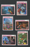 Antigua Disney Stamps Walt Disney World Serie Set of 6 Stamps Mint NH