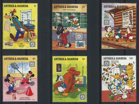 Disney Stamps American Philatelic Serie Set of 6 Stamps Mint NH