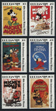 Disney Stamps 60th Anniversary Mickey Mouse Serie Set of 6 Stamps Mint NH