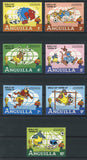 Disney Stamps World Cup Spain 82 Sport Serie Set of 7 Stamps Mint NH