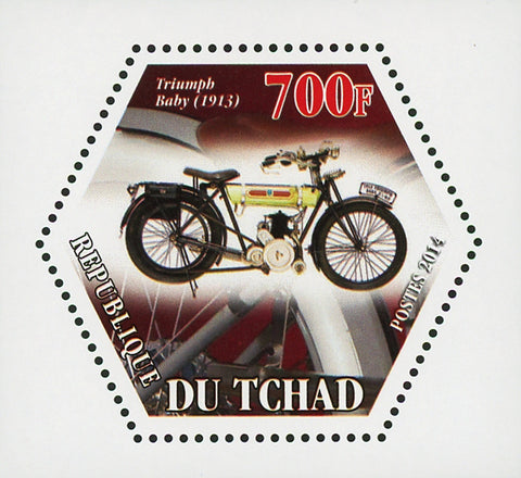Classic Motorcycle Triumph Baby Mini Souvenir Sheet Mint NH