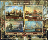 Naval Battle Maritime Souvenir Sheet of 4 Stamps Mint NH