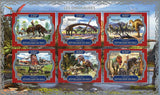 Dinosaur Pinocchio Rex Pre Historic Animal Nature Souvenir Sheet of 6 Stamps Min
