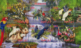Parrot Bird Waterfall Souvenir Sheet of 6 Stamps Mint NH