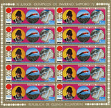 Olympic Winter Games Ski Jump Sport Sov. Sheet of 10 Stamps MNH