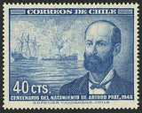 Chile Stamp Arturo Prat Ship Historical Figure Birth Anniversary Individual MNH
