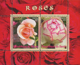 Benin Rose Flower Plant Nature Flora Souvenir Sheet of 2 Stamps Mint NH