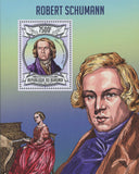 Robert Schumann Musician Pianist Music Souvenir Sheet Mint NH