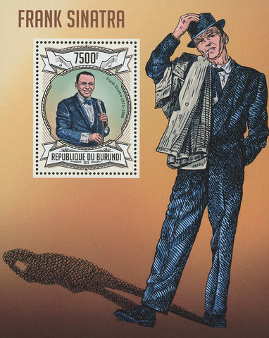 Frank Sinatra Singer Celebrity Famous Souvenir Sheet Mint NH
