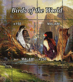 Malawi Birds Of The World Aguila Nature Lake Souvenir Sheet of 2 Stamps Mint NH