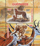 Cheetah Wild Animal Fauna Souvenir Sheet of 2 Stamps Mint NH