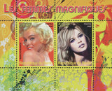 Benin Famous Women Marilyn Monroe Souvenir Sheet of 2 Stamps Mint NH