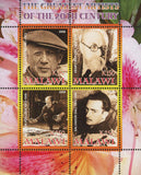 Malawi Greatest Artist 20th Century Famous People Souvenir Sheet of 4 Stamps Min