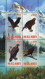 Malawi Eagle Bird Mountain Nature Souvenir Sheet of 4 Stamps Mint NH