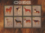 Congo Dog Domestic Animal Pet Foxhound Souvenir Sheet of 9 Stamps Mint NH