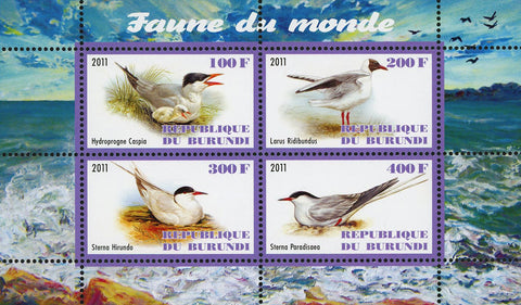 Fauna Of The World Seabird Ocean Souvenir Sheet of 4 Stamps Mint NH