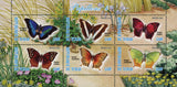 Butterfly Insect Nature Beach Sand Souvenir Sheet of 6 Stamps Mint NH