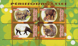 Congo Odd-toed Ungulates Wild Animal Fauna Souvenir Sheet of 4 Stamps Mint NH