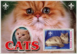 Cat Pet Domestic Animal Fur Souvenir Sheet Mint NH