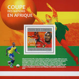 African Nation Cup Football Players Sport Souvenir Sheet Mint NH