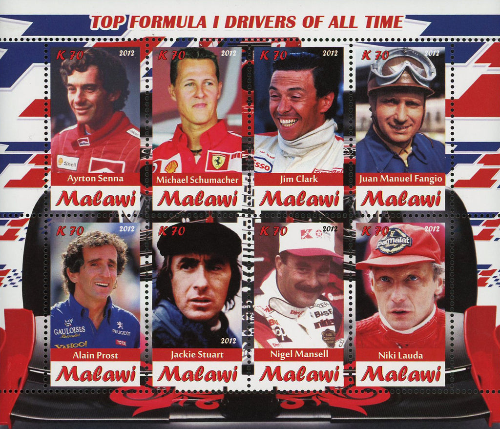 Briefmarken-Kleinbogen Malediven 2014 Ayrton Senna - Postfrisch, Komplett (Prophila Collection)