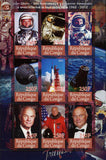 Congo John Glenn Astronaut Space Planet Earth Souvenir Sheet of 9 Stamps Mint NH