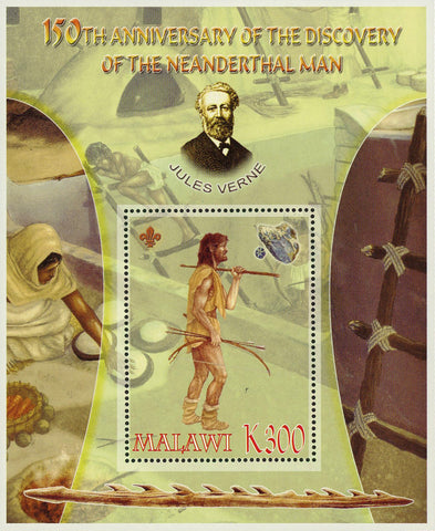 Malawi Anniversary of Discovery of Neanderthal Man Souvenir Sheet Mint NH
