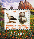 Malawi Eagle Gups Fulvus Bird Souvenir Sheet of 2 Stamps Mint NH