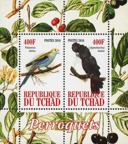 Parrot Bird Platycerus Adsitus Souvenir Sheet of 2 Stamps Mint NH