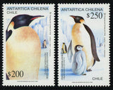 Chile Stamp Chilean Antarctic Penguin Emperor Set of 2 Stamps MNH