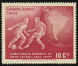 Chile Stamp World Cup Soccer Futbol Championship 1962 Sport Individual MNH