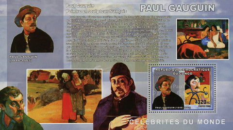 Painter Paul Gauguin Art Souvenir Sheet Mint NH
