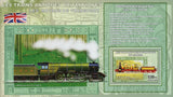 Antique English Train Highland Duke Transportation Sov. Sheet Mint NH