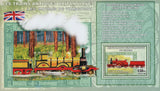 Britain Antique Train Johnson Midland Transportation Sov. Sheet Mint NH