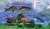 Fish Marine Life Ocean Fauna Flora Souvenir Sheet of 5 Stamps Mint NH