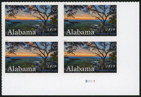 USA Forever Alabama Block of 4 Stamps Mint NH