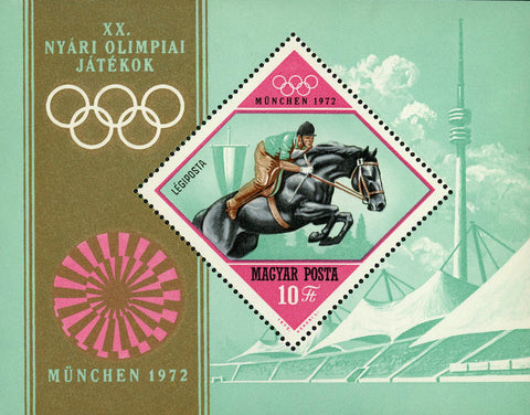 Hungary C325 Munich Olympic Games Sport Souvenir Sheet Mint NH