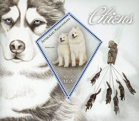 Domestic Animal Dog Pet Samoyed Souvenir Sheet Mint NH