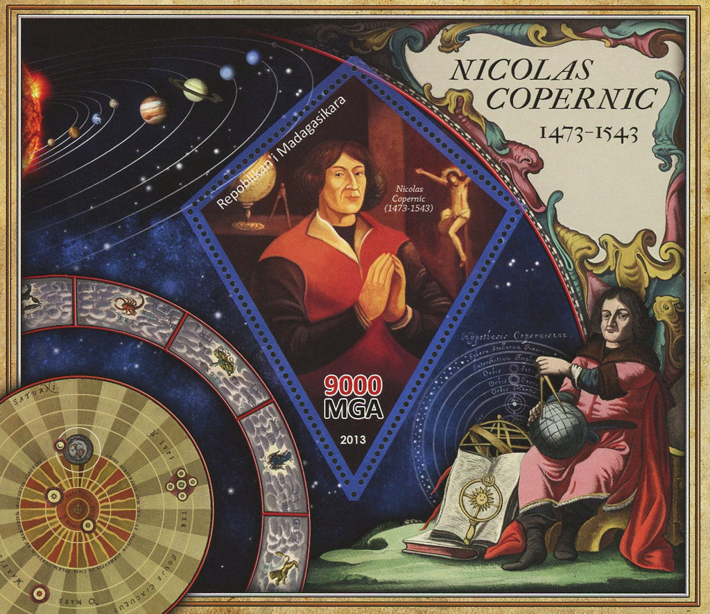 Nicolaus Copernicus Historical Figure Sov. Sheet Mint NH