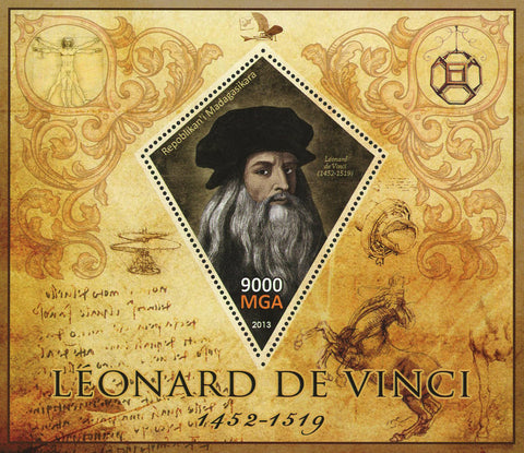Leonardo Da Vinci Painting Art Souvenir Sheet Mint NH